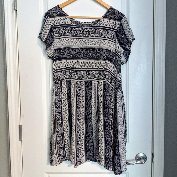 Brave Soul Short Sleeve Printed Smock Dress - Picture 4 of 4